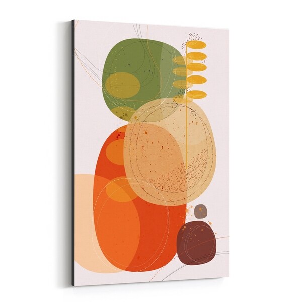 Noir Gallery Abstract Autumn Nature Illustration Canvas Wall Art Print