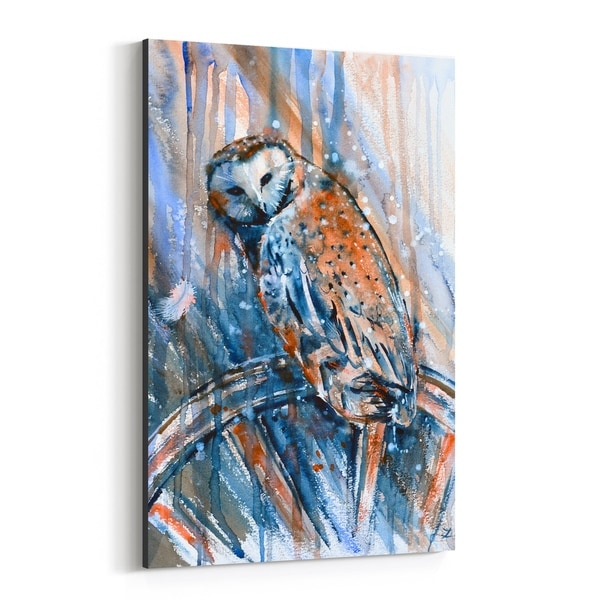 Noir Gallery Alcohol Animal Birds Owl Painting Canvas Wall Art Print