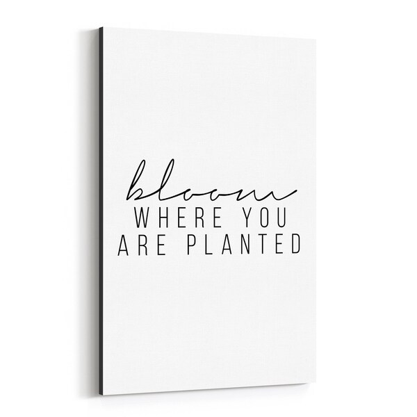 Noir Gallery Motivational Minimal Typography Canvas Wall Art Print