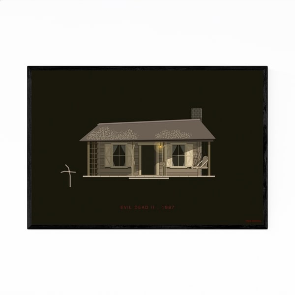 Noir Gallery Evil Dead II Movie TV Illustration Framed Art Print