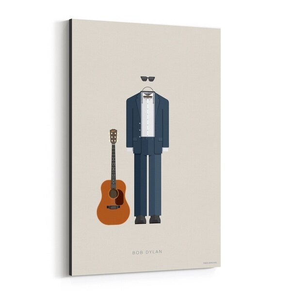 Noir Gallery Bob Dylan Music Illustration Canvas Wall Art Print