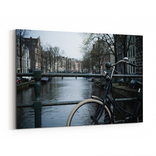 Noir Gallery Amsterdam Netherlands Bike Photo Canvas Wall Art Print