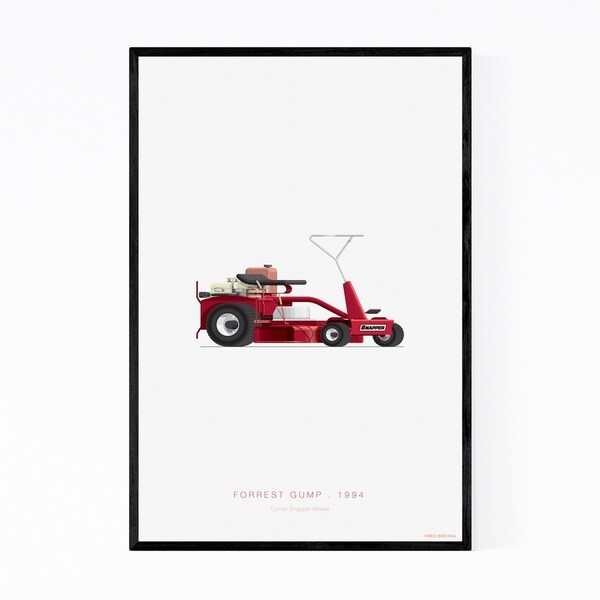 Noir Gallery Forrest Gump Movie TV Illustration Framed Art Print