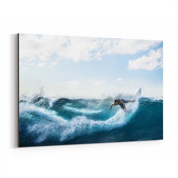 Noir Gallery Venice Beach California Surfing Canvas Wall Art Print