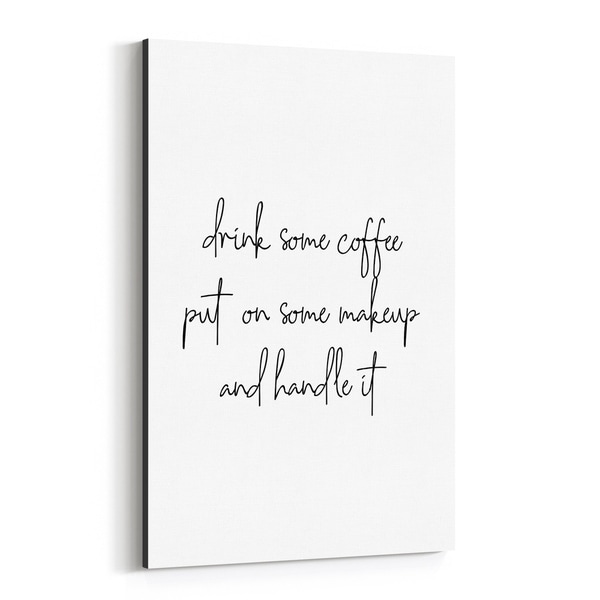 Noir Gallery Feminine Motivational Typography Canvas Wall Art Print