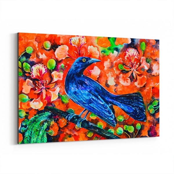 Noir Gallery Animal Birds Lamb Painting Canvas Wall Art Print