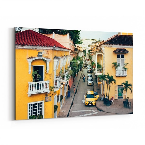 Noir Gallery Cartagena Colombia Architecture Photo Canvas Wall Art Print