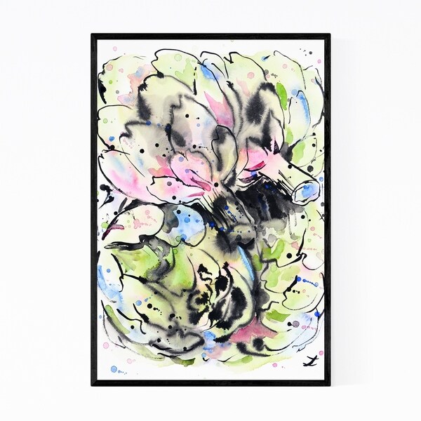 Noir Gallery Artichoke Kitchen Globe Painting Framed Art Print