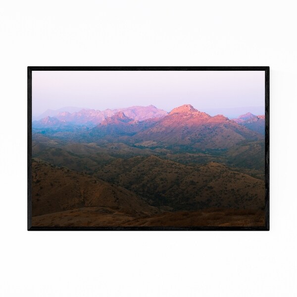 Noir Gallery Udaipur India Mountains Photo Framed Art Print