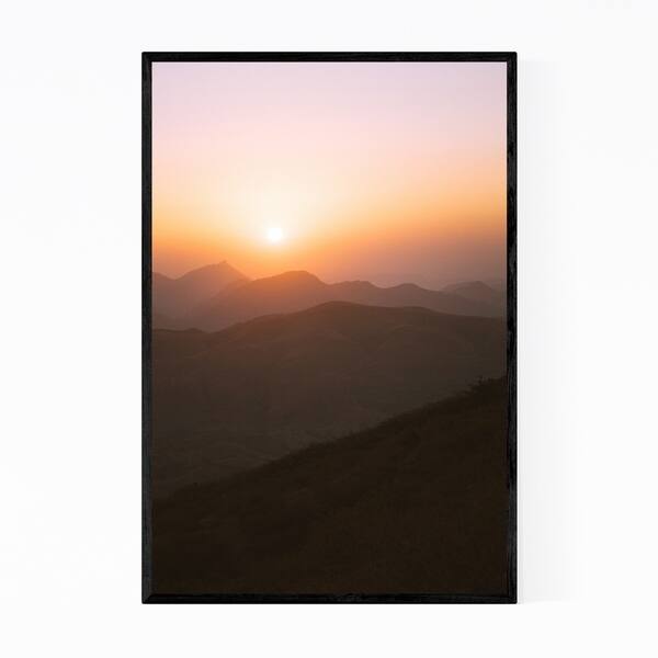 Noir Gallery Udaipur India Mountains Photo Framed Art Print