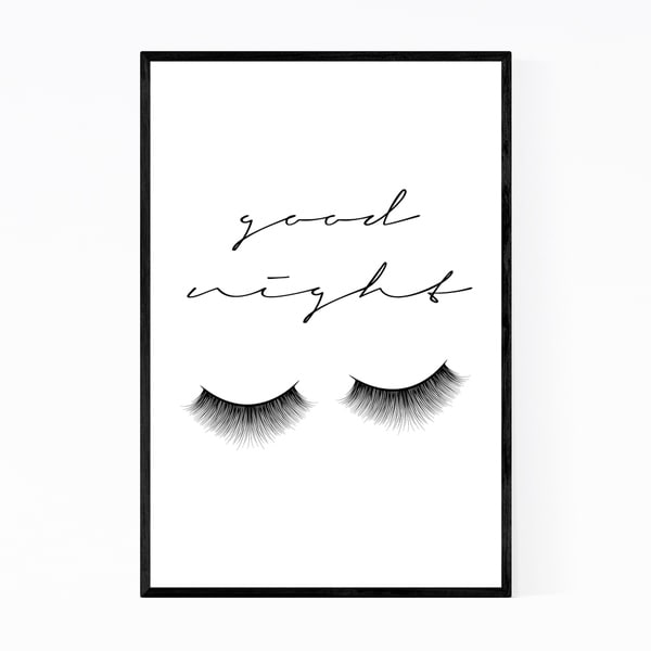 Noir Gallery Feminine Minimal Typography Framed Art Print