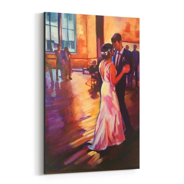 Noir Gallery Dancing Figurative Painting Canvas Wall Art Print
