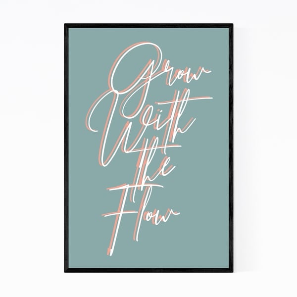 Noir Gallery Motivational Minimal Typography Framed Art Print