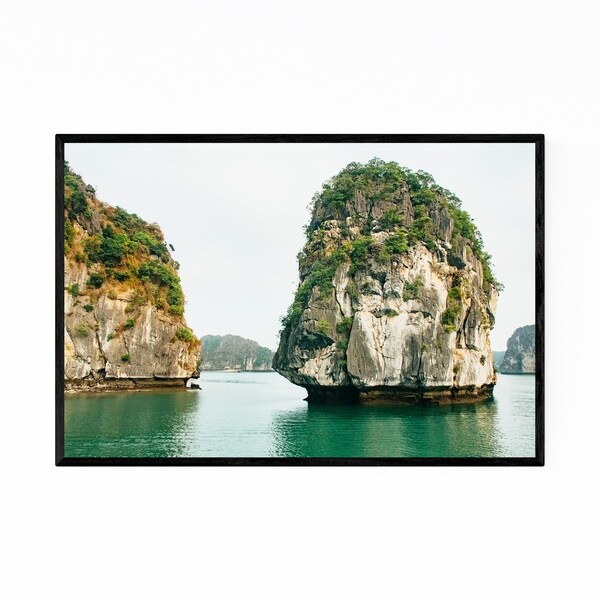 Noir Gallery Halong Bay Vietnam Beach Photo Framed Art Print