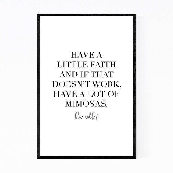 Noir Gallery Gossip Girl Quote Typography Framed Art Print