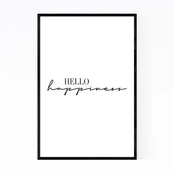 Noir Gallery Motivational Minimal Typography Framed Art Print