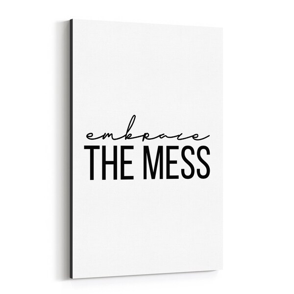 Noir Gallery Minimal Quote Typography Canvas Wall Art Print