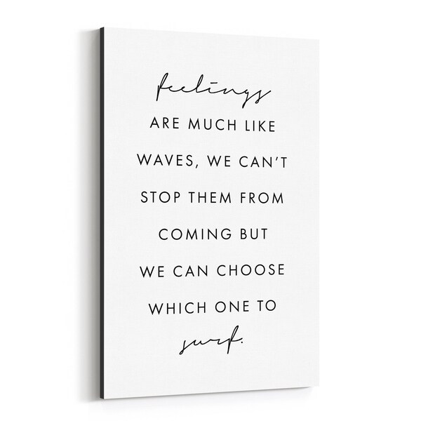 Noir Gallery Motivational Minimal Typography Canvas Wall Art Print