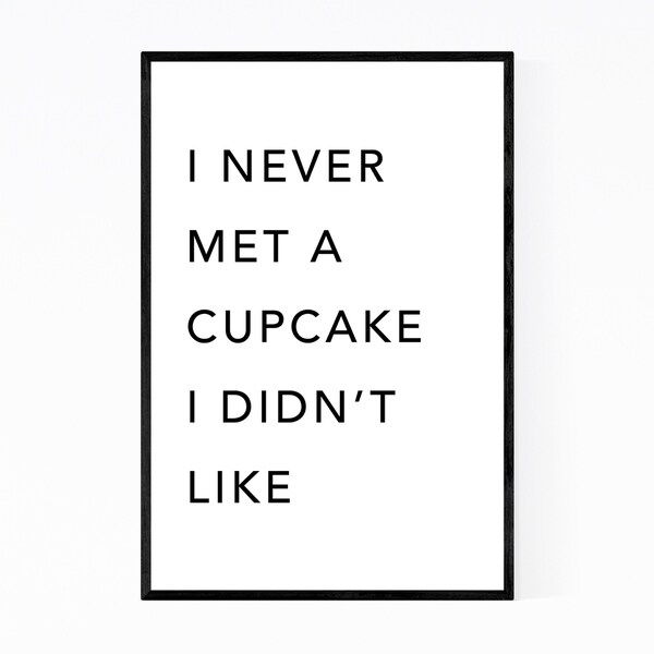 Noir Gallery Humor Minimal Typography Framed Art Print