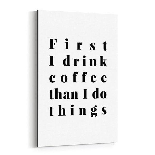 Noir Gallery Humor Minimal Typography Canvas Wall Art Print