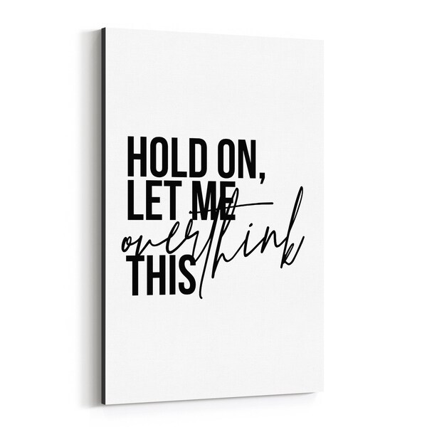 Noir Gallery Humor Minimal Typography Canvas Wall Art Print