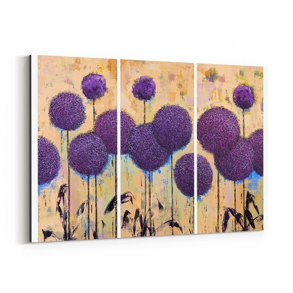 Noir Gallery Floral Botanical Geometric Painting Canvas Wall Art Print
