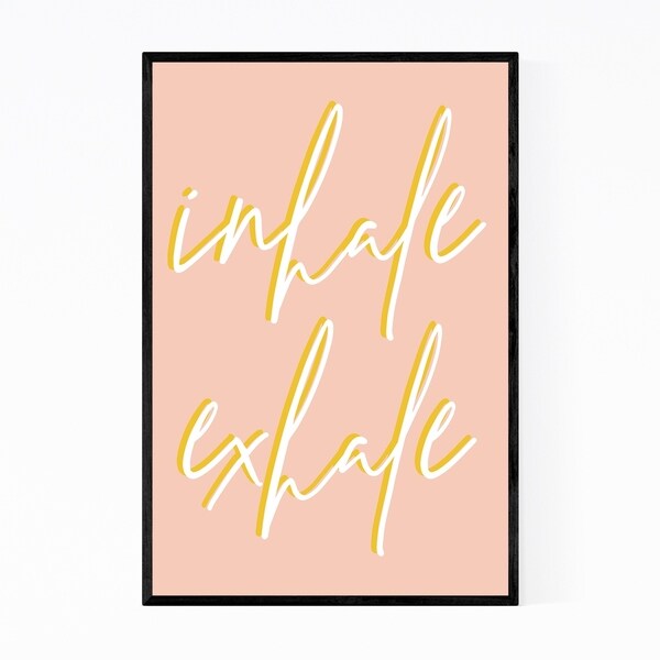 Noir Gallery Motivational Minimal Typography Framed Art Print