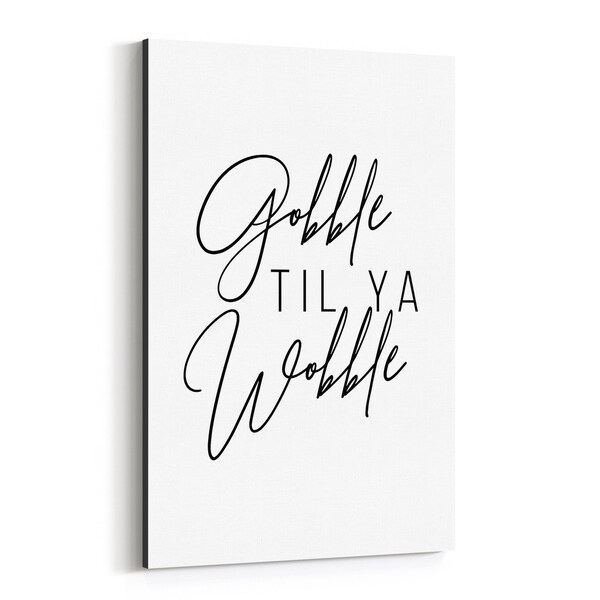 Noir Gallery Humor Minimal Typography Canvas Wall Art Print