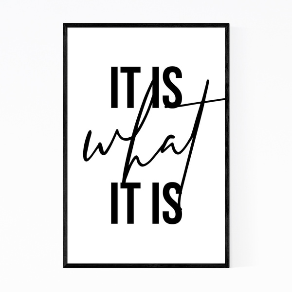 Noir Gallery Motivational Minimal Typography Framed Art Print