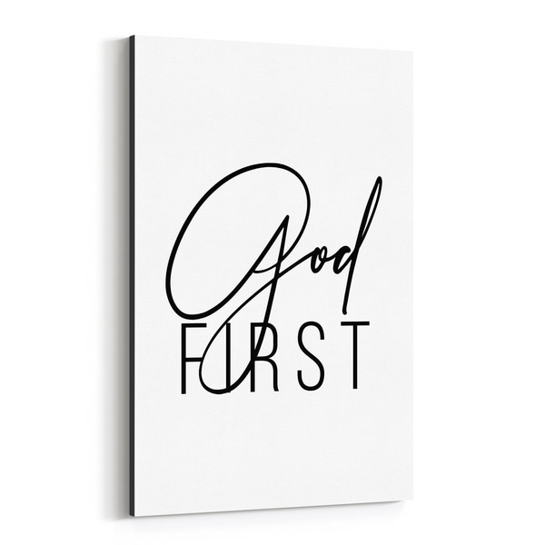 Noir Gallery Motivational Minimal Typography Canvas Wall Art Print