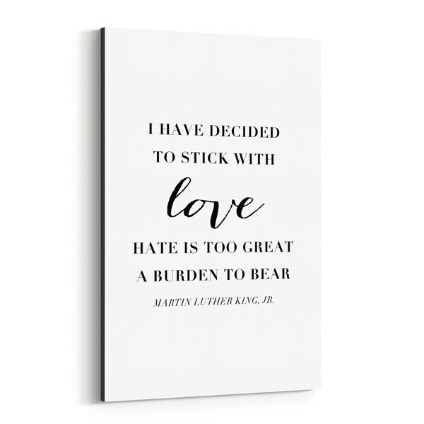 Noir Gallery Martin Luther King Quote Typography Canvas Wall Art Print
