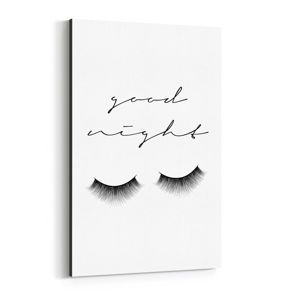 Noir Gallery Feminine Minimal Typography Canvas Wall Art Print
