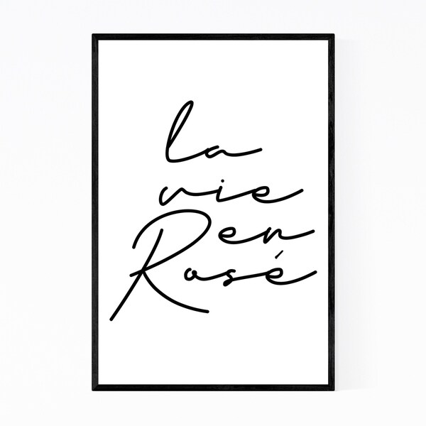 Noir Gallery Minimal Quote Typography Framed Art Print