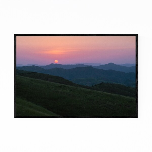 Noir Gallery Udaipur India Mountains Photo Framed Art Print