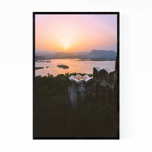Noir Gallery Udaipur India Mountains Photo Framed Art Print