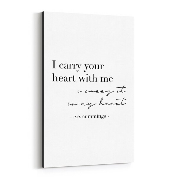Noir Gallery Love Quote Typography Canvas Wall Art Print