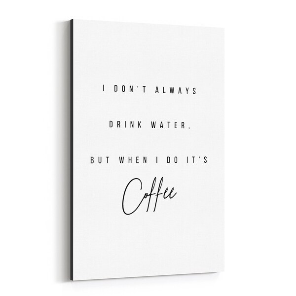 Noir Gallery Humor Minimal Typography Canvas Wall Art Print