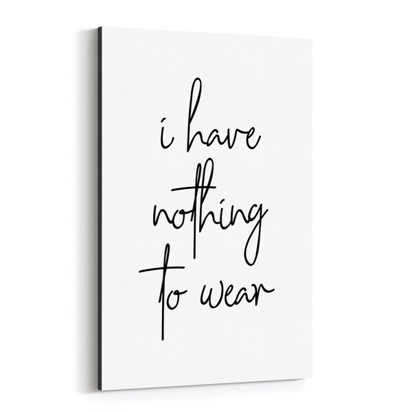 Noir Gallery Humor Minimal Typography Canvas Wall Art Print