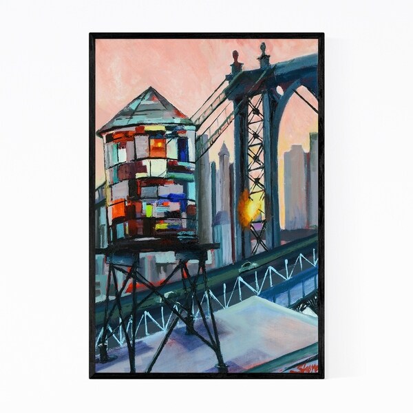 Noir Gallery Brooklyn New York Urban Painting Framed Art Print