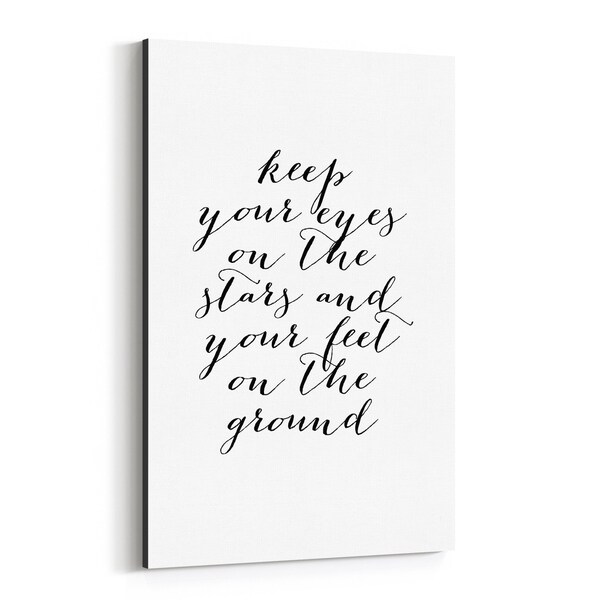 Noir Gallery Motivational Minimal Typography Canvas Wall Art Print