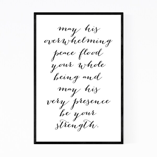 Noir Gallery Motivational Minimal Typography Framed Art Print