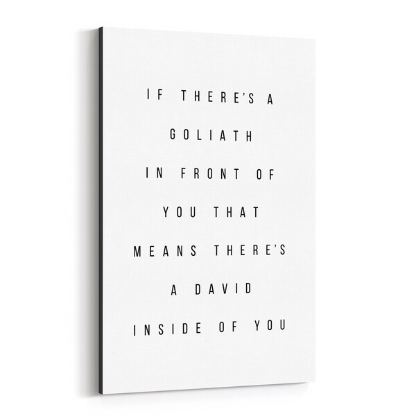 Noir Gallery Motivational Minimal Typography Canvas Wall Art Print