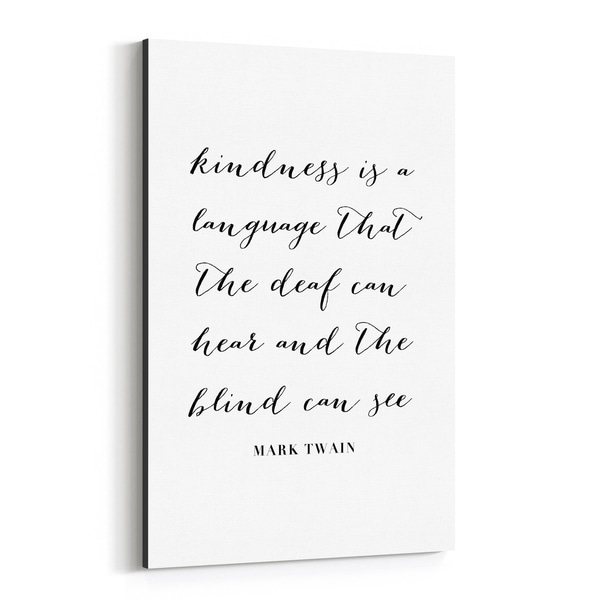 Noir Gallery Mark Twain Quote Typography Canvas Wall Art Print