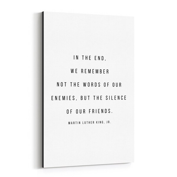 Noir Gallery Martin Luther King Quote Typography Canvas Wall Art Print