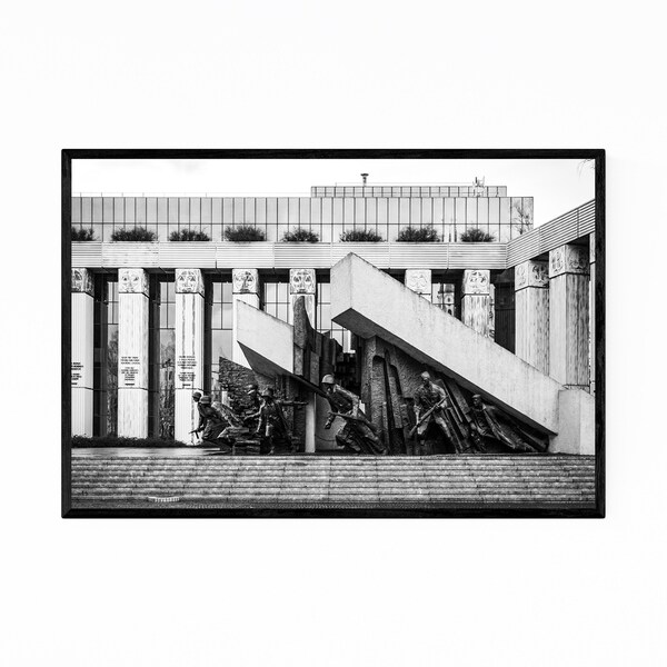 Noir Gallery Warsaw Poland Monument Photo Framed Art Print