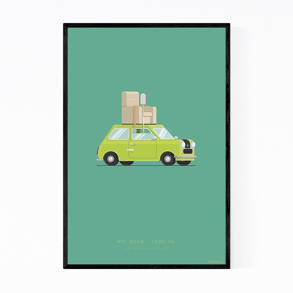 Noir Gallery Mr. Bean Movie TV Illustration Framed Art Print