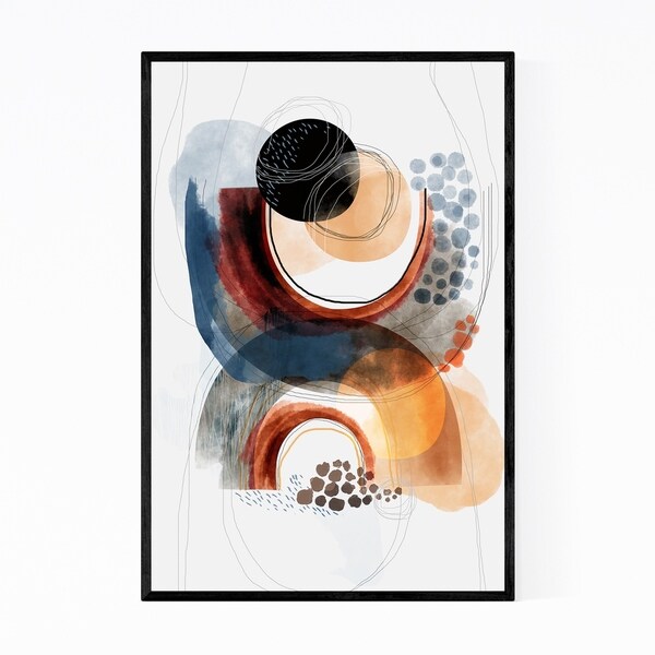 Noir Gallery Abstract Nature Painting Framed Art Print
