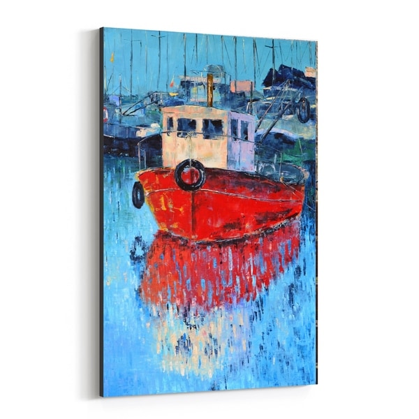 Noir Gallery Nautical Boats Painting Canvas Wall Art Print