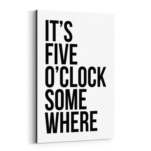 Noir Gallery Humor Minimal Typography Canvas Wall Art Print