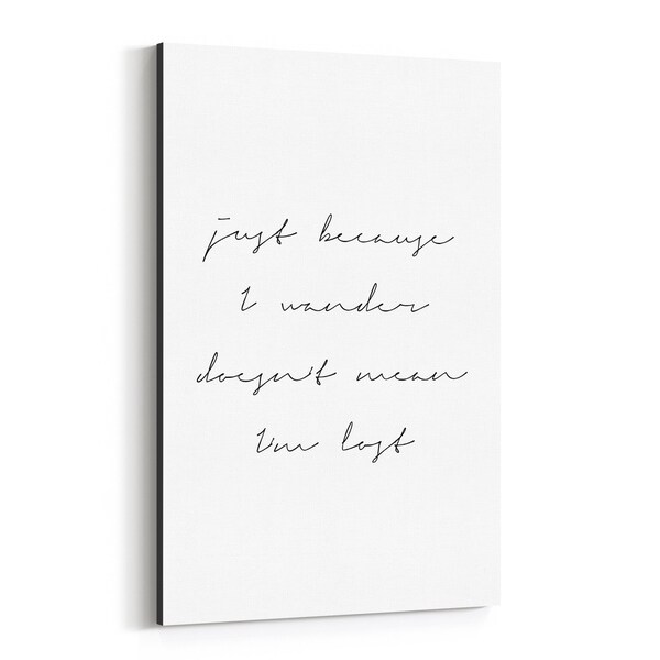 Noir Gallery Motivational Minimal Typography Canvas Wall Art Print